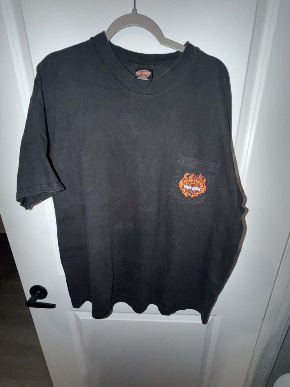 Harley-Davidson Buffalo New York Pocket T-Shirt Black 1997 Dated